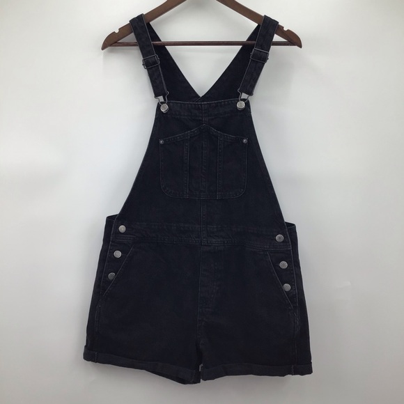 Old Navy Charcoal Denim Overalls - Picture 1 of 10